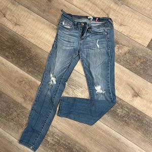 Sneak Peek lightly distressed skinny jean